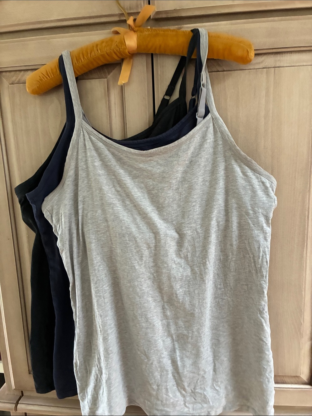 Women’s Layered Tank Top Set - Gray, Navy & Black Duluth